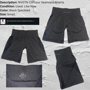 NVGTN Contour Seamless Shorts
Size: S
Barely worn, like new
Color:Black Speckled